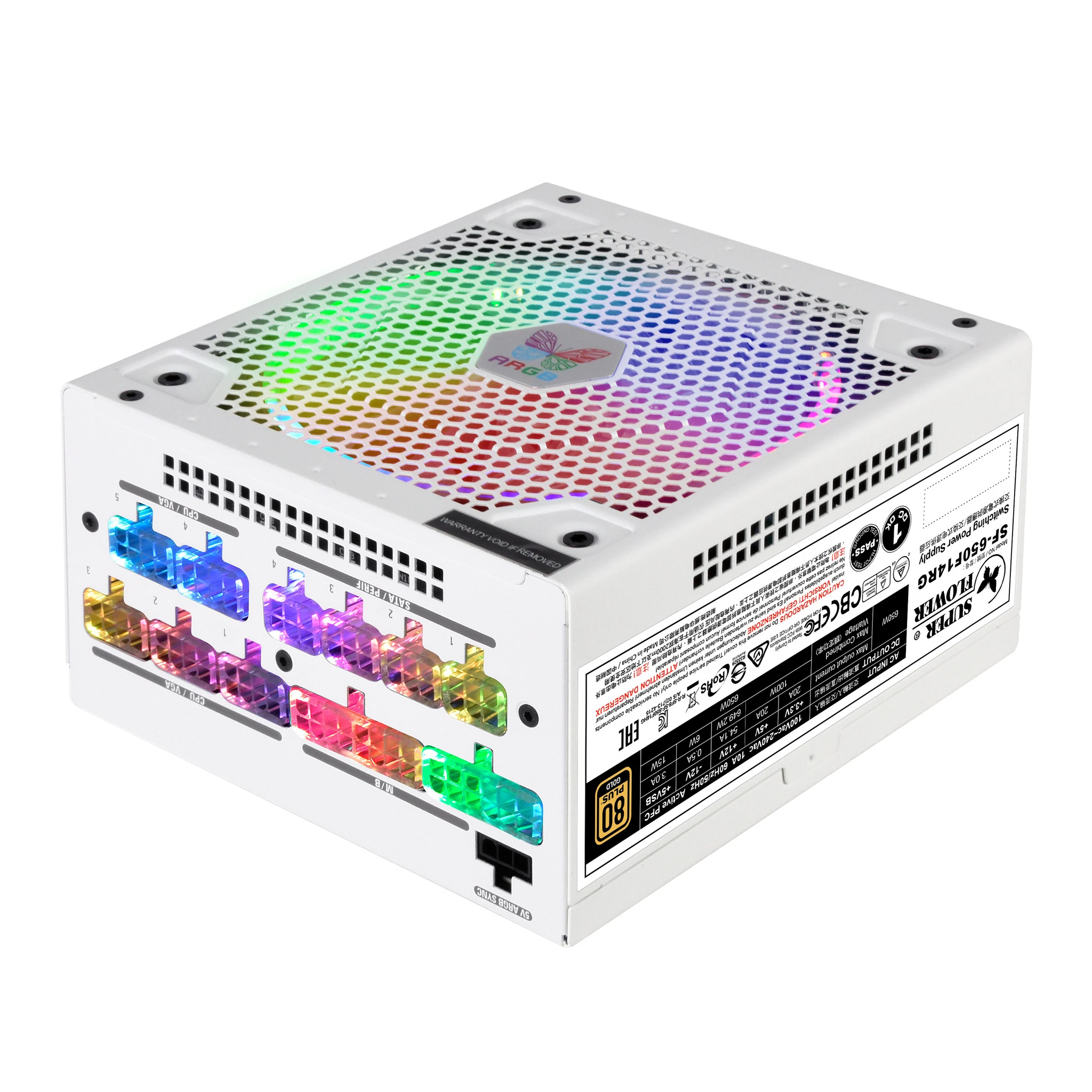 Nguồn PC Super Flower Leadex III Gold ARGB 650W - 80 Plus Gold - Full Modular - New