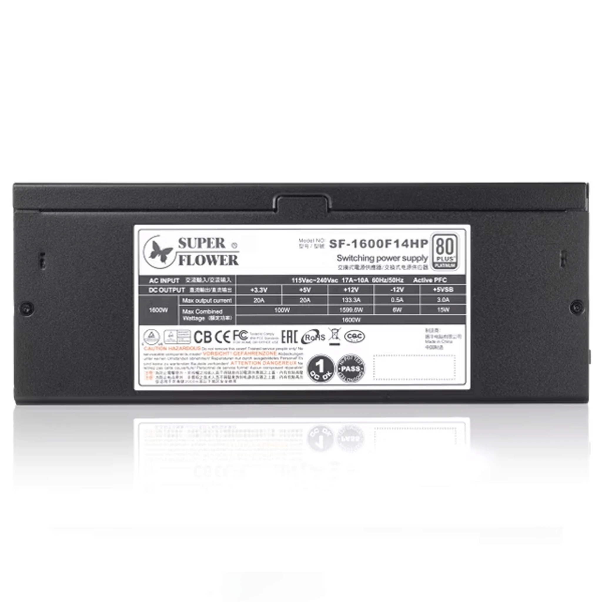Nguồn PC Super Flower Leadex Platinum 1600W - 80 Plus Platinum - Full Modular - New