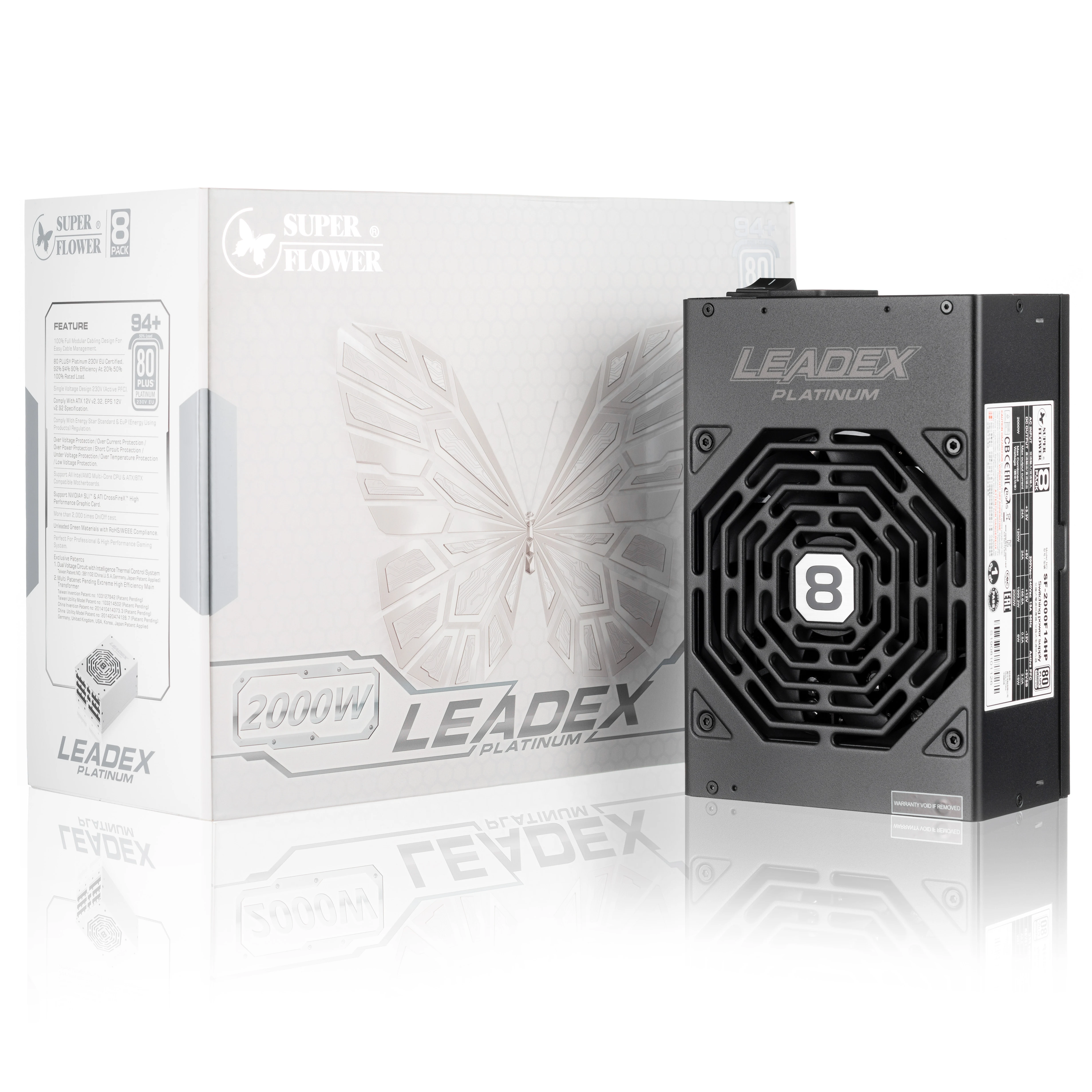Nguồn PC Super Flower Leadex Platinum 2000W - 80 Plus Platinum - Full Modular - New