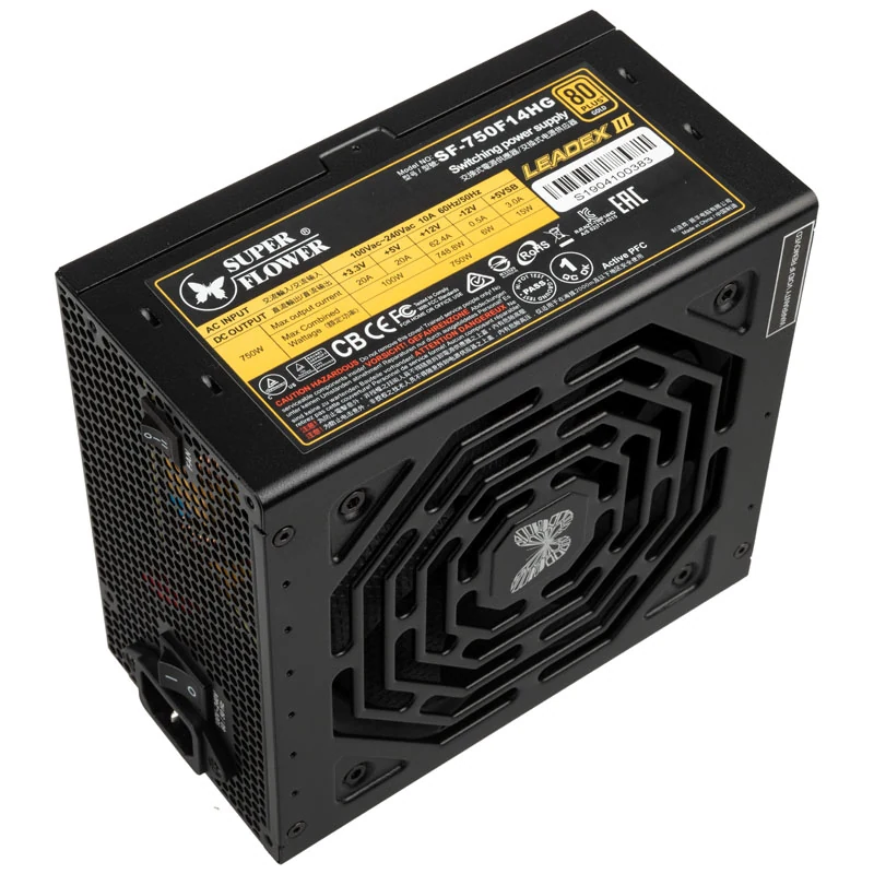 Nguồn PC Super Flower Leadex V Gold PRO 750W - 80 Plus Gold - Full Modular - New