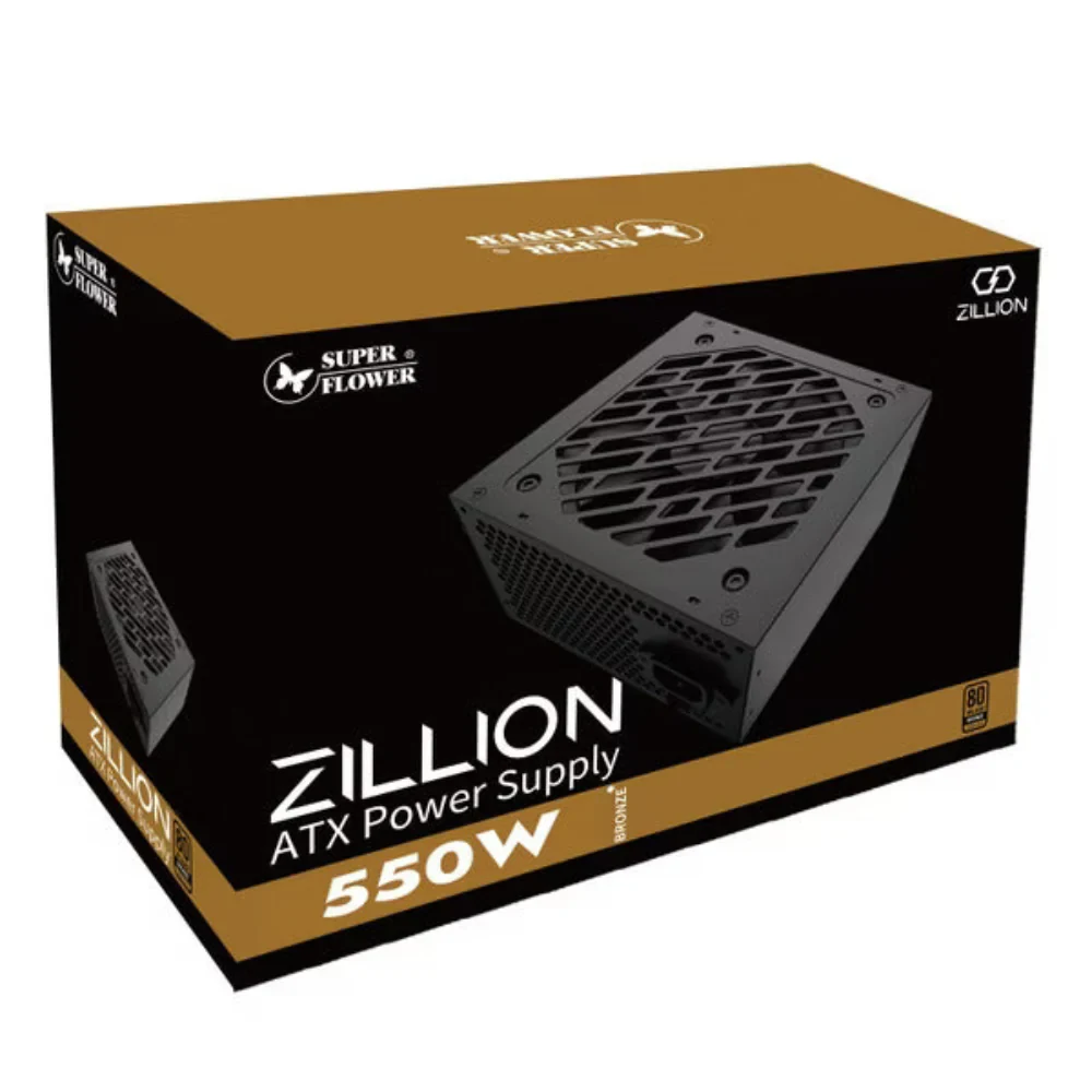 Nguồn PC Super Flower Zillion 550W - 80 Plus Bronze - Non Modular - New