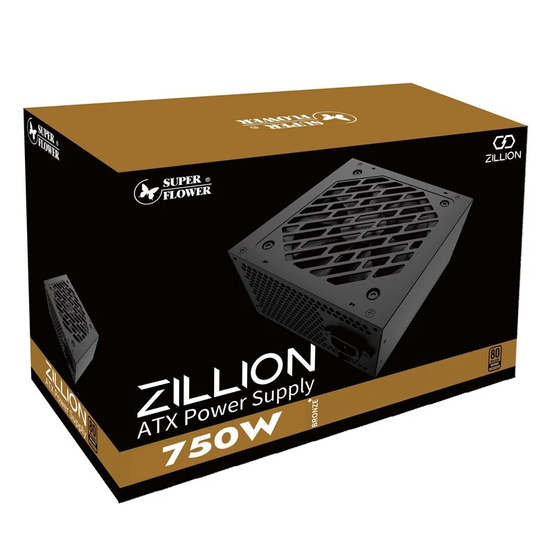 Nguồn PC Super Flower Zillion FG 750W ATX 3.1 - 80 Plus Gold - Full Modular - New