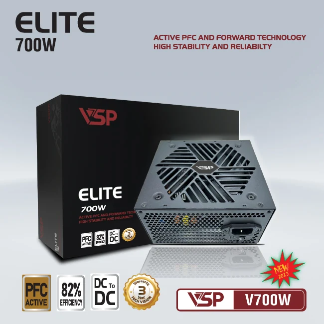 Nguồn PC VSP ATX-700W - Non Modular - New