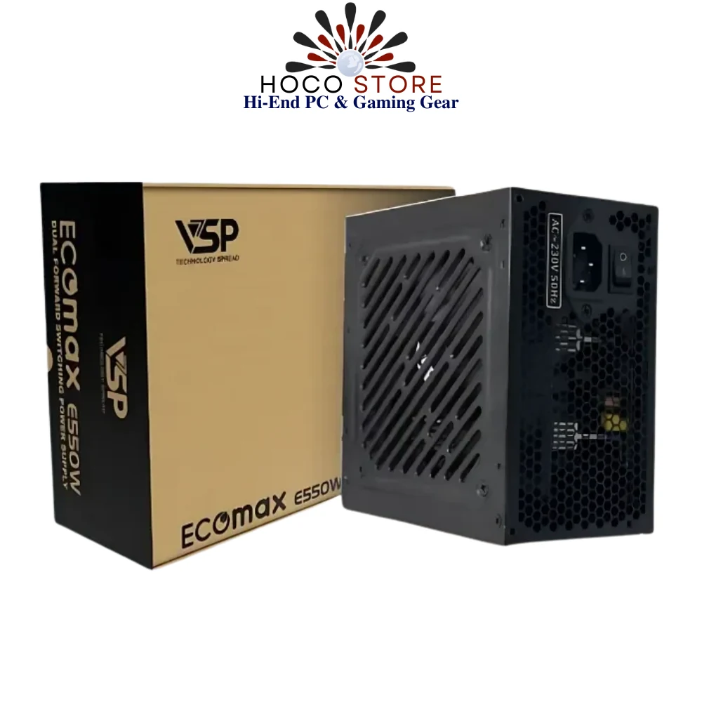 Nguồn PC VSP EcoMax E550W - Non Modular - New
