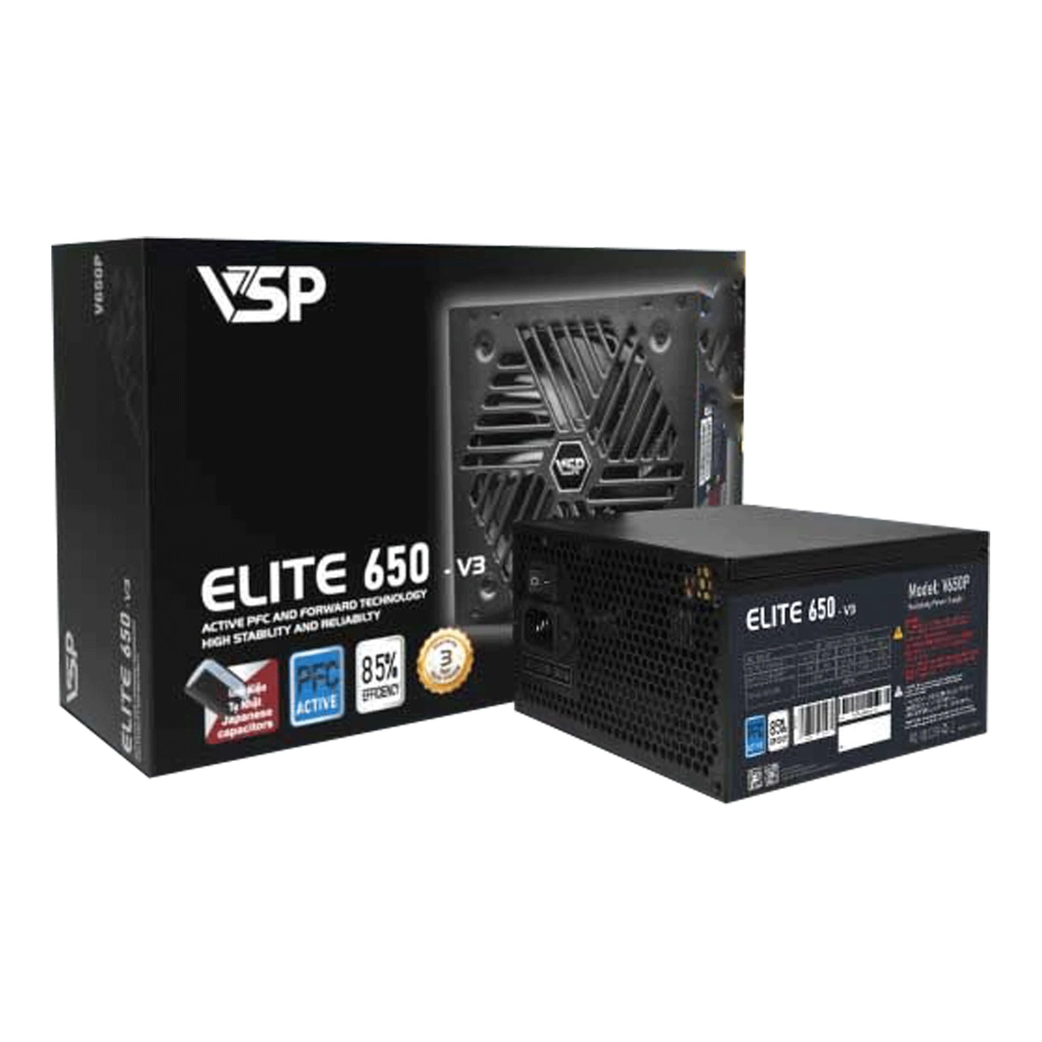 Nguồn PC VSP Elite V650P 650W - Non Modular - New
