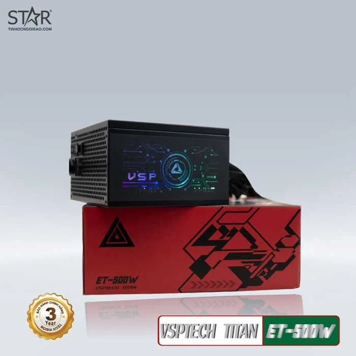 Nguồn PC VSP Titan ET-500W - Non Modular - New