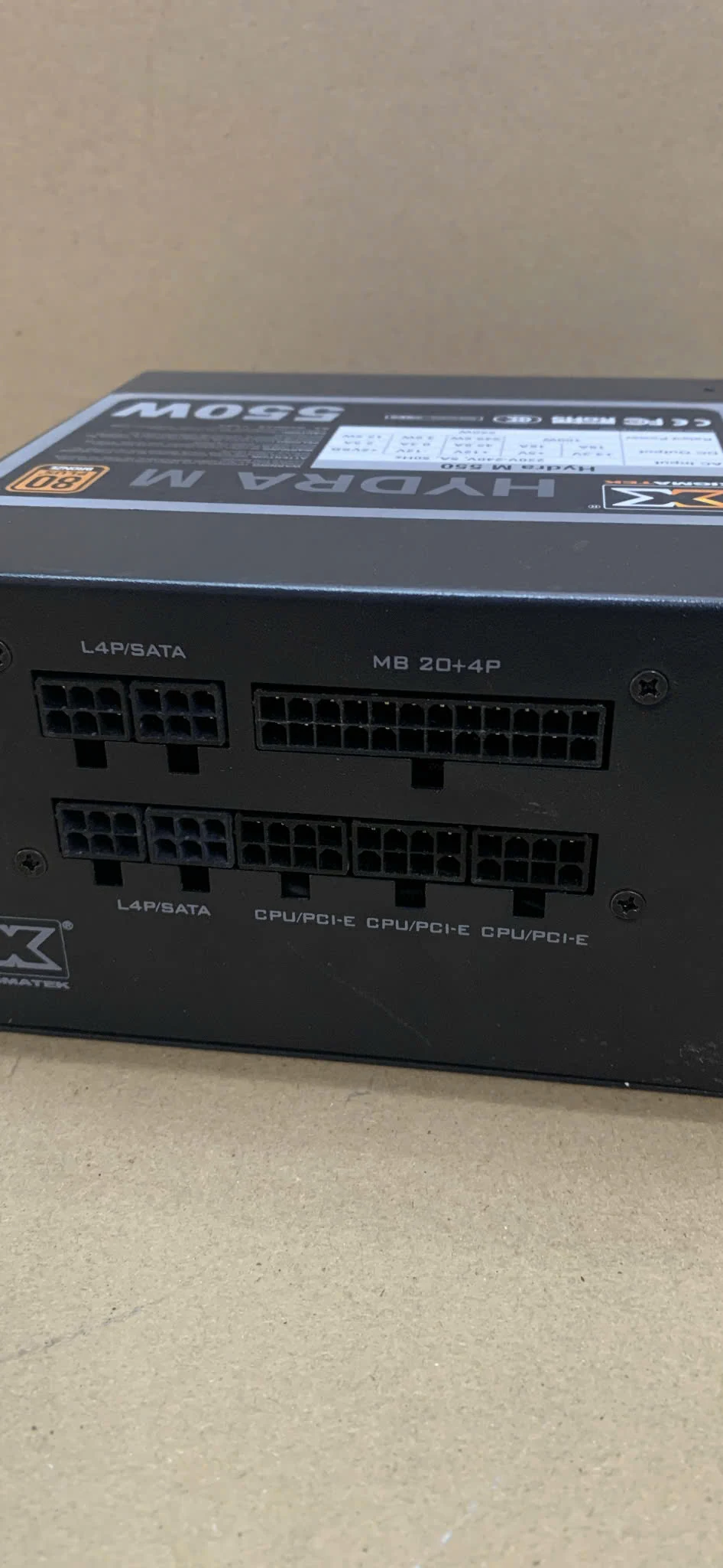 Nguồn PC Xigmatek Hydra M 550W - 80 Plus Bronze - Semi Modular - New