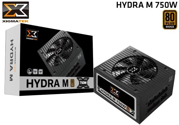 Nguồn PC Xigmatek Hydra M 750W - 80 Plus Bronze - Semi Modular - New