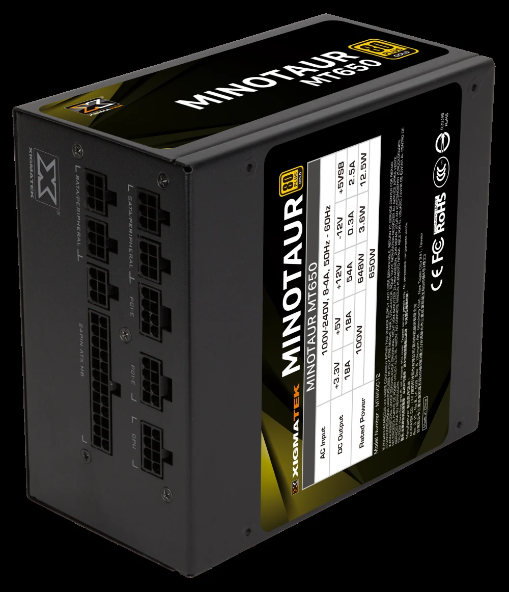 Nguồn PC Xigmatek Minotaur 500W - 80 Plus Bronze - Non Modular - New