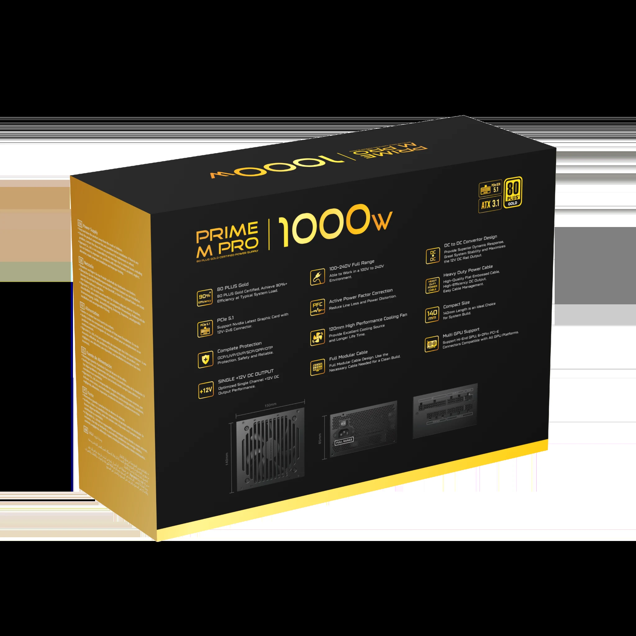 Nguồn PC Xigmatek Shogun G 650W - 80 Plus Gold - Full Modular - New