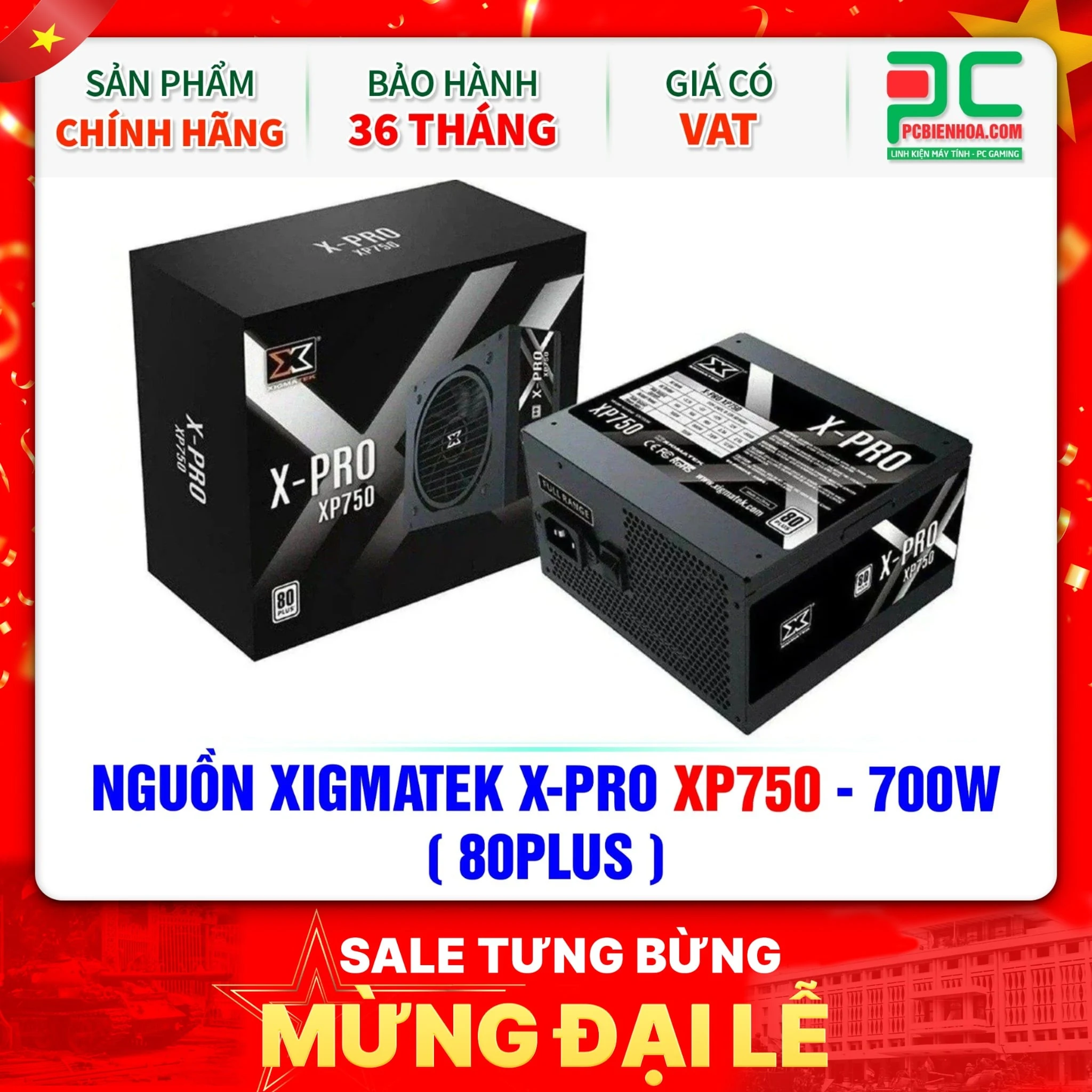 Nguồn PC Xigmatek Tauro 700W - 80 Plus Bronze - Non Modular - New