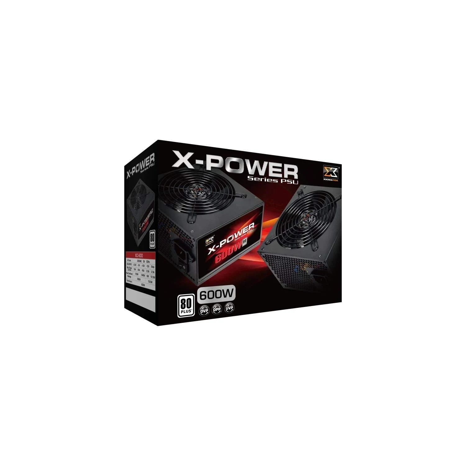 Nguồn PC Xigmatek X-Power 600W - 80 Plus White - Non Modular - New
