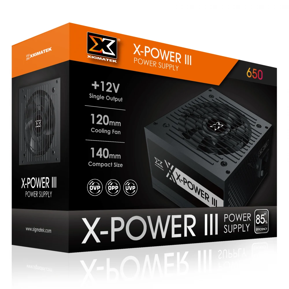 Nguồn PC Xigmatek X-Power III 600W - 80 Plus White - Non Modular - New