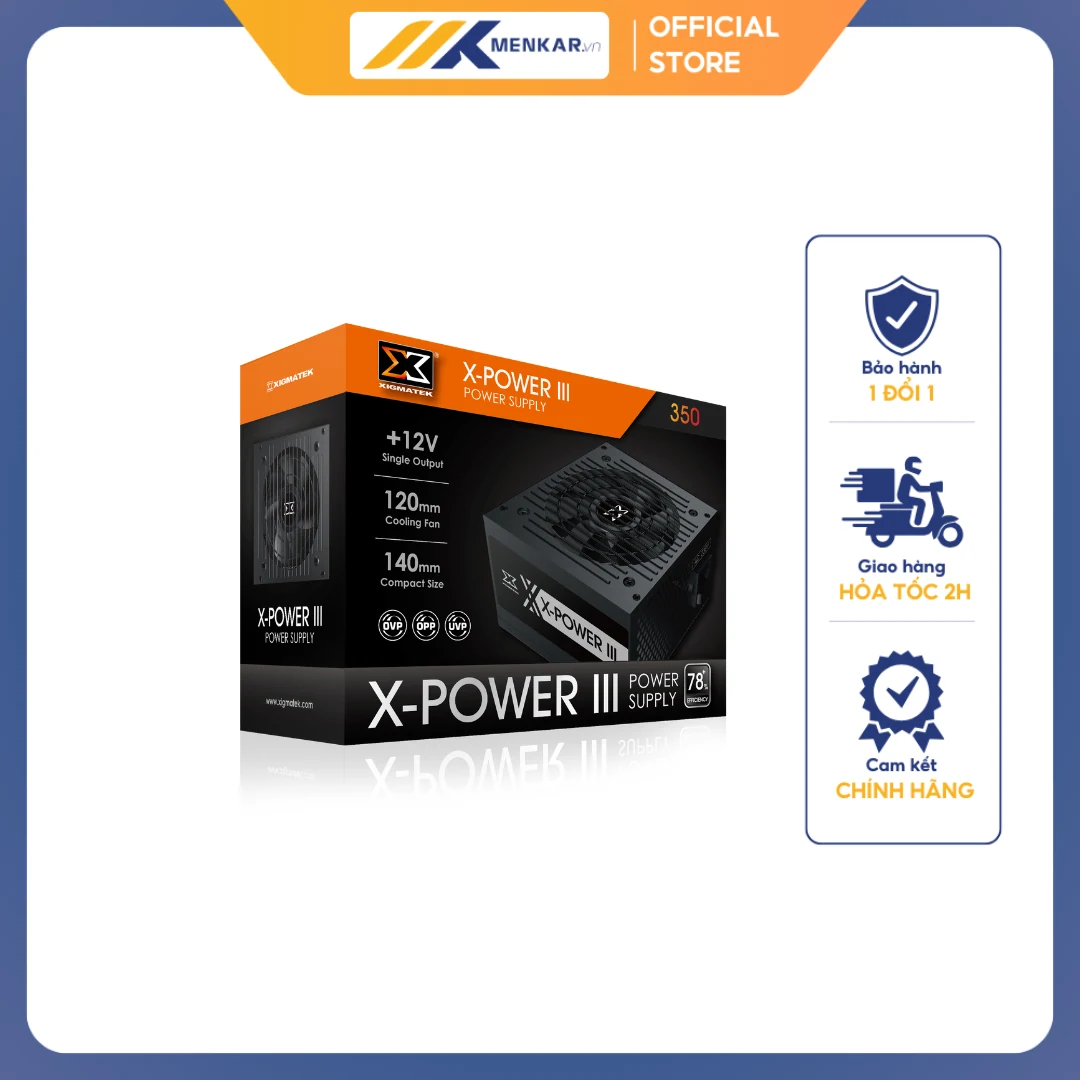 Nguồn PC Xigmatek X-Power III X350 300W - Non Modular - New