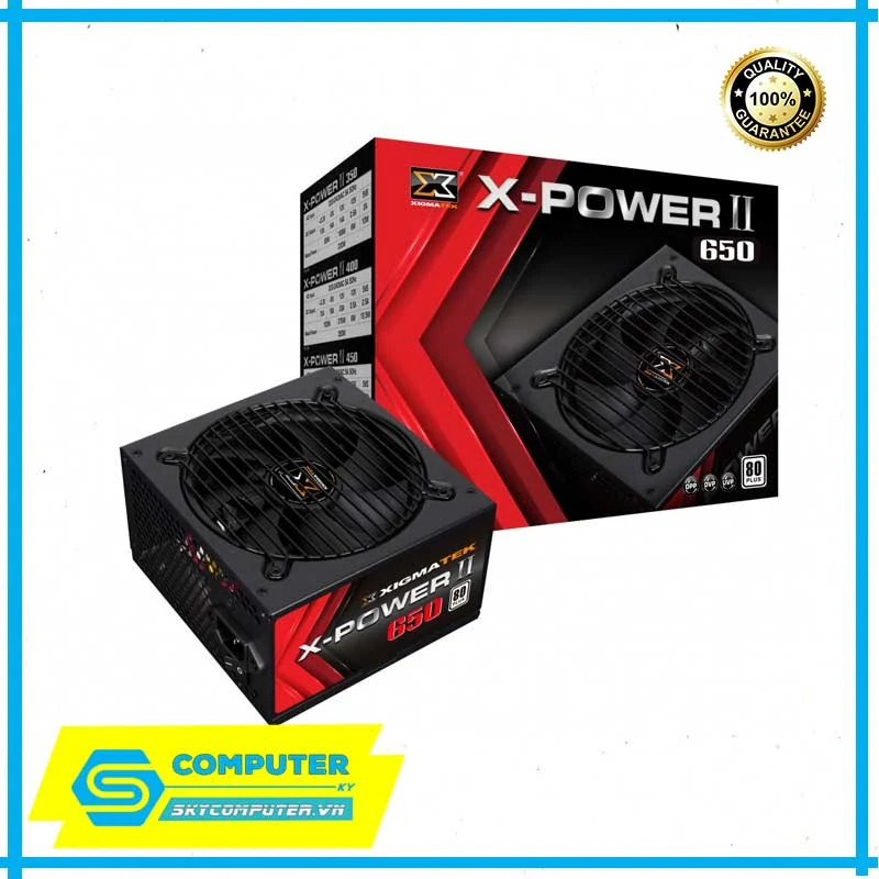 Nguồn PC Xigmatek X-Power V2 650W - 80 Plus White - Non Modular - New