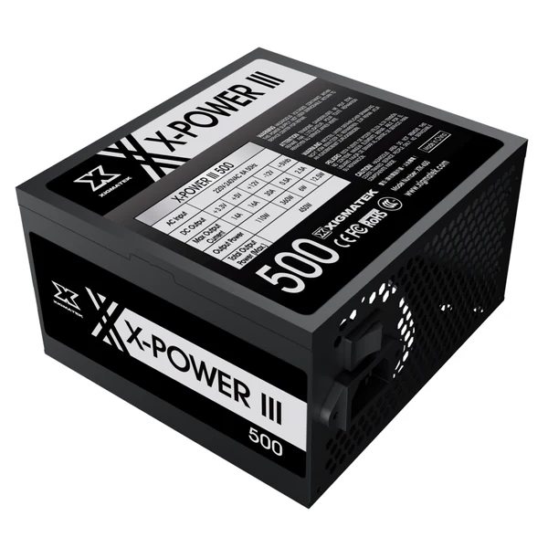 Nguồn PC Xigmatek X-Power V3 500W - 80 Plus White - Non Modular - New