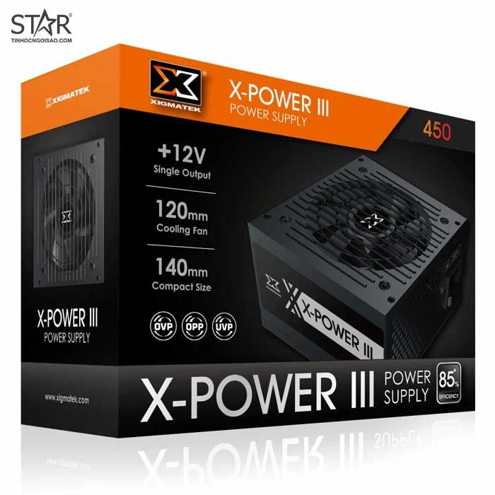 Nguồn PC Xigmatek X-Power X450 400W - Non Modular - New