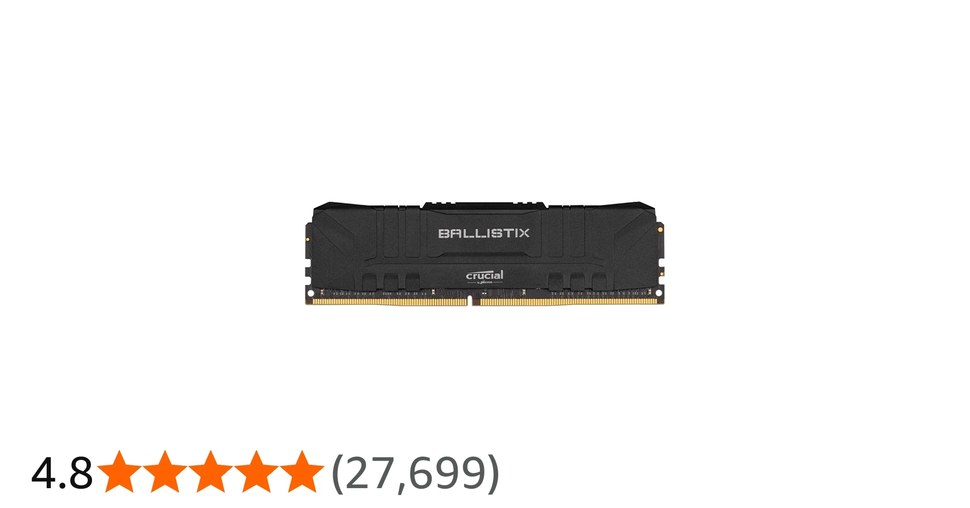 RAM Crucial Ballistix DDR4 16GB 3000MHz Black - BL16G30C15U4B