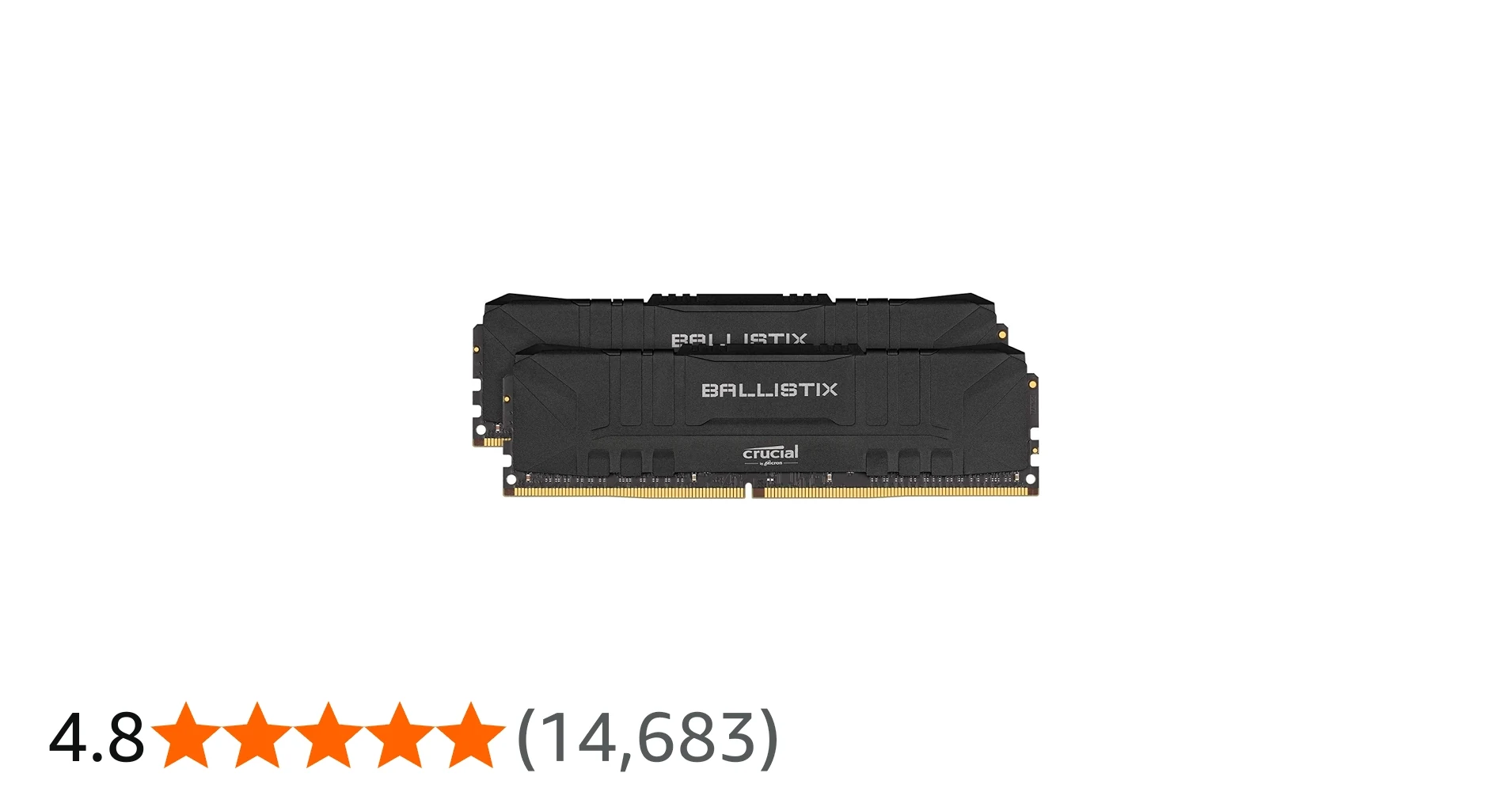 RAM Crucial Ballistix DDR4 16GB 3200MHz Black - BL16G32C16U4B