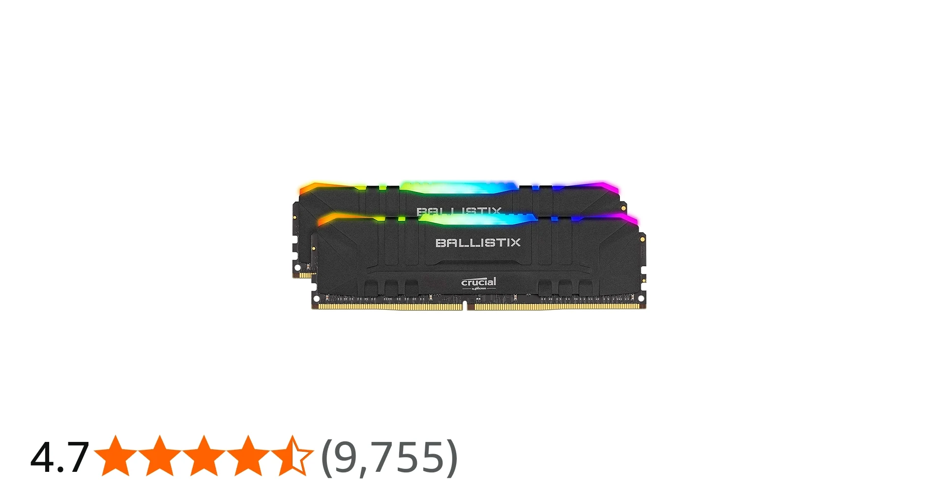 RAM Crucial Ballistix DDR4 16GB Kit 2x8GB 3600MHz Black - BL2K8G36C16U4B