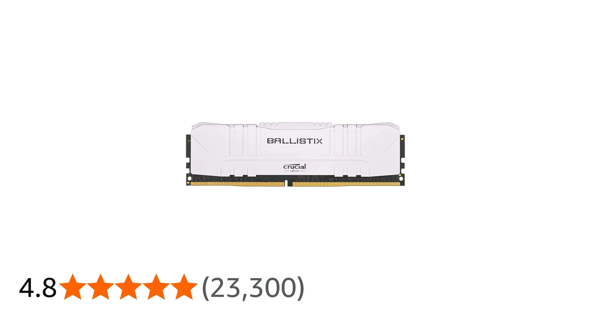 RAM Crucial Ballistix DDR4 8GB 3200MHz White - BL8G32C16U4W