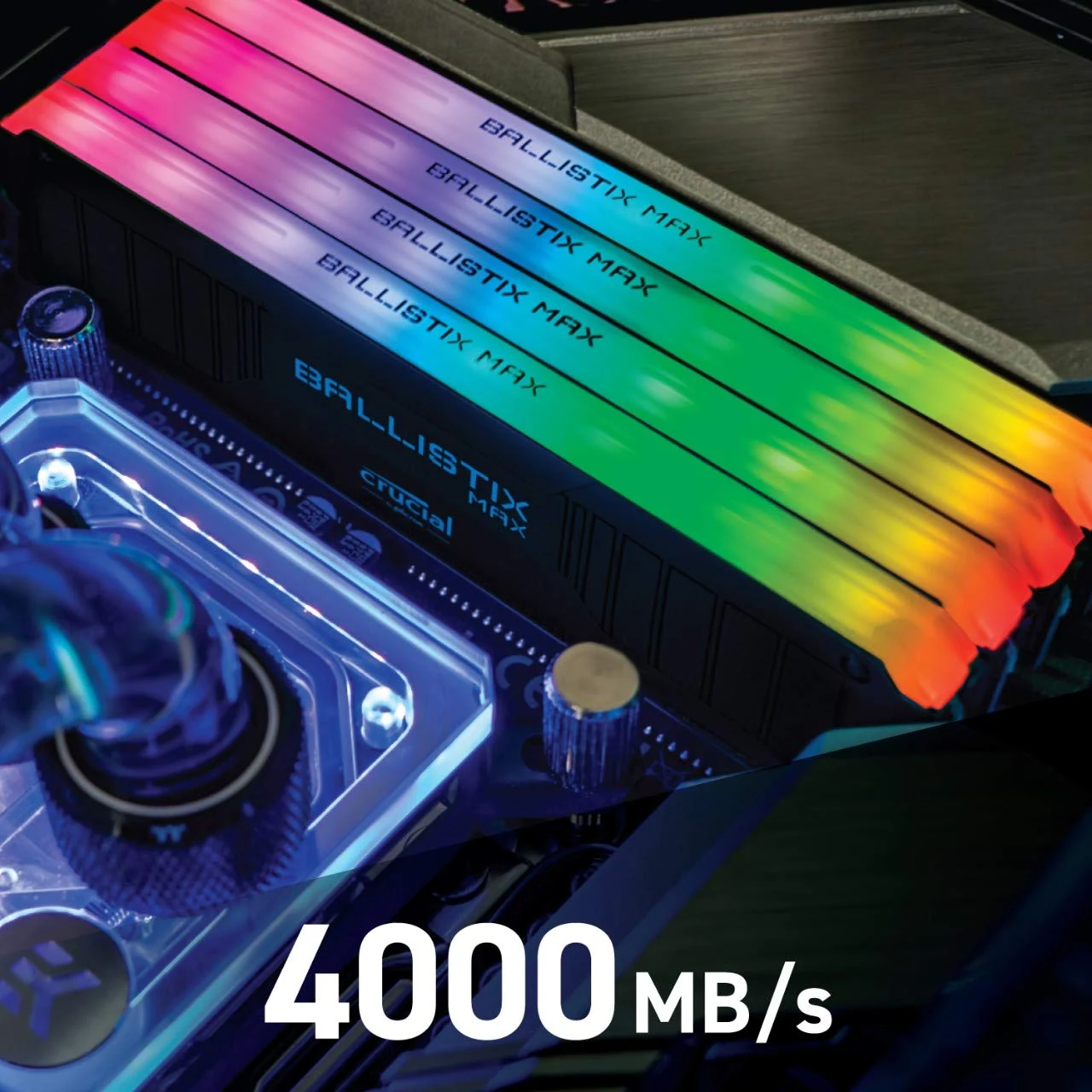 RAM Crucial Ballistix MAX RGB DDR4 16GB Kit 2x8GB 4000MHz Black - BLM2K8G40C18U4BL
