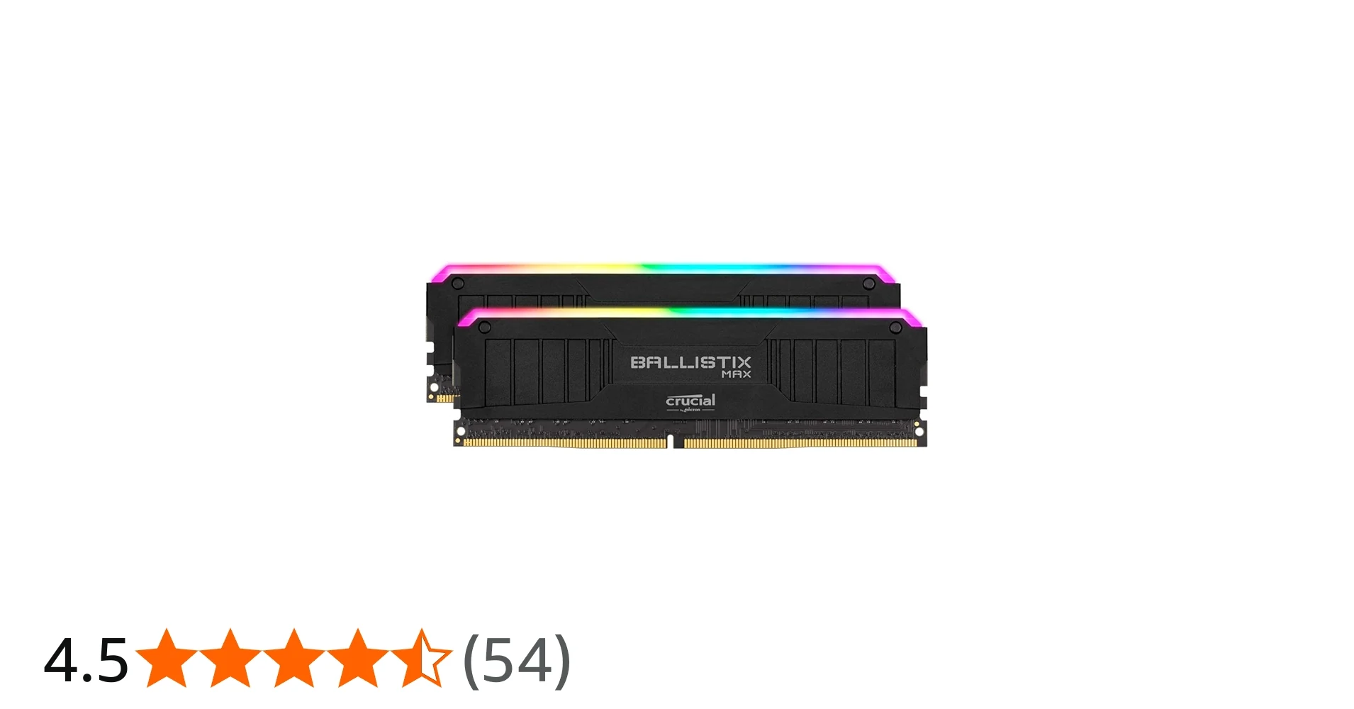 RAM Crucial Ballistix MAX RGB DDR4 8GB 4000MHz Black - BLM8G40C18U4BL