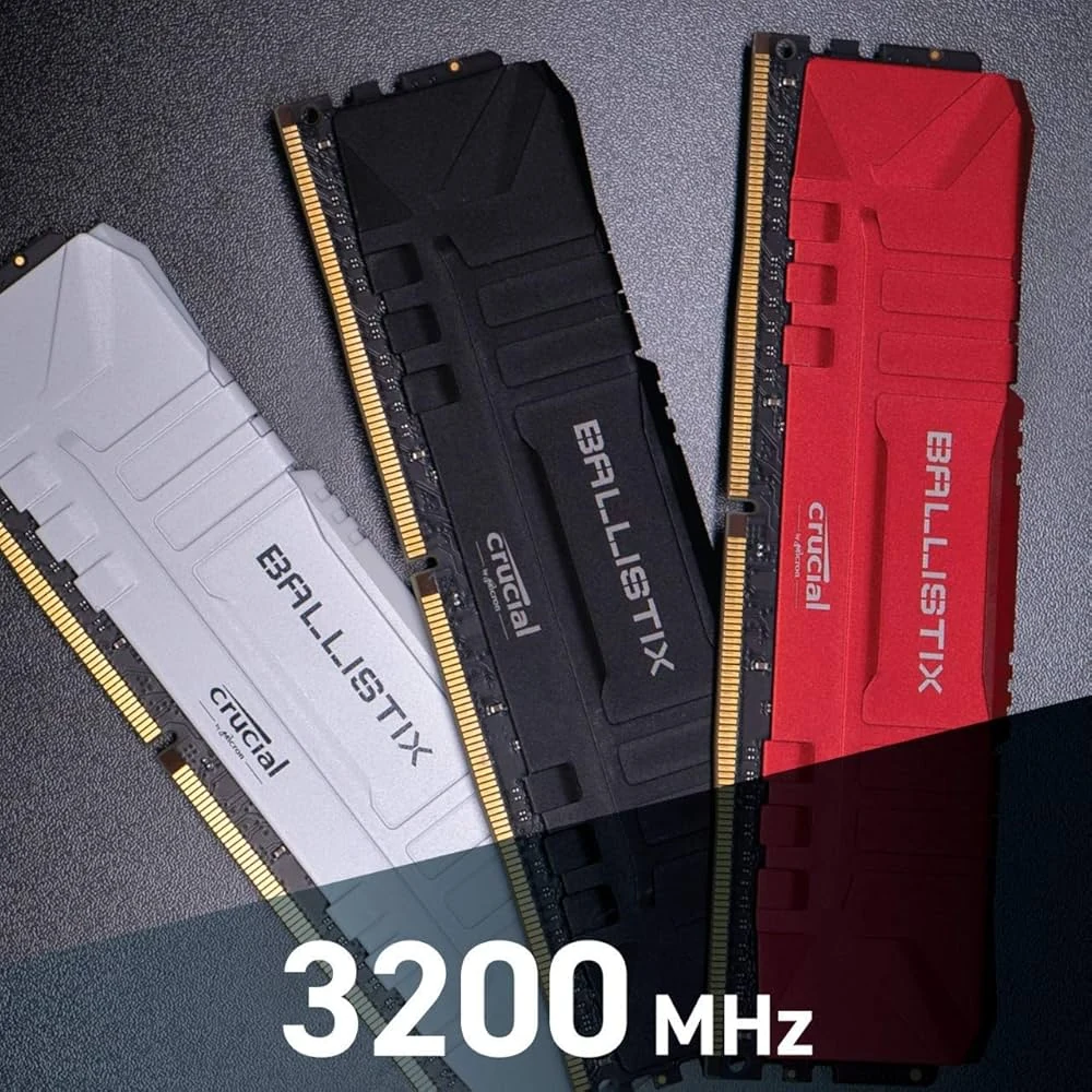 RAM Crucial Ballistix RGB DDR4 16GB 3200MHz Black - BL16G32C16U4BL