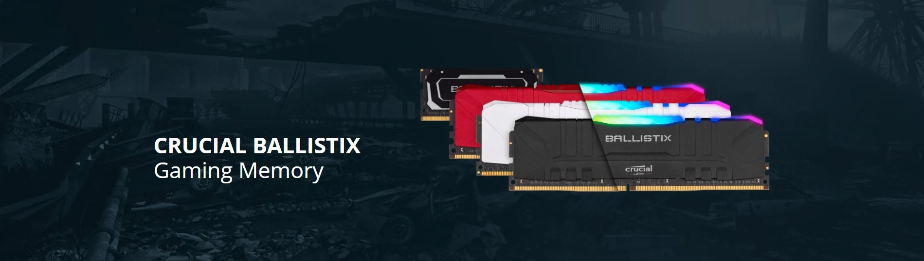 RAM Crucial Ballistix RGB DDR4 16GB 3200MHz White - BL16G32C16U4WL