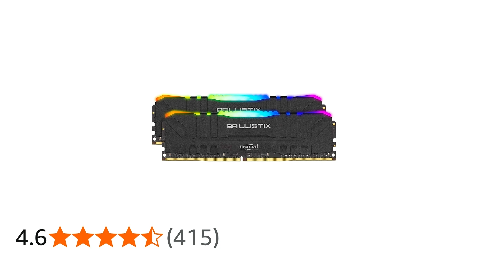 RAM Crucial Ballistix RGB DDR4 16GB 3600MHz Black - BL16G36C16U4BL