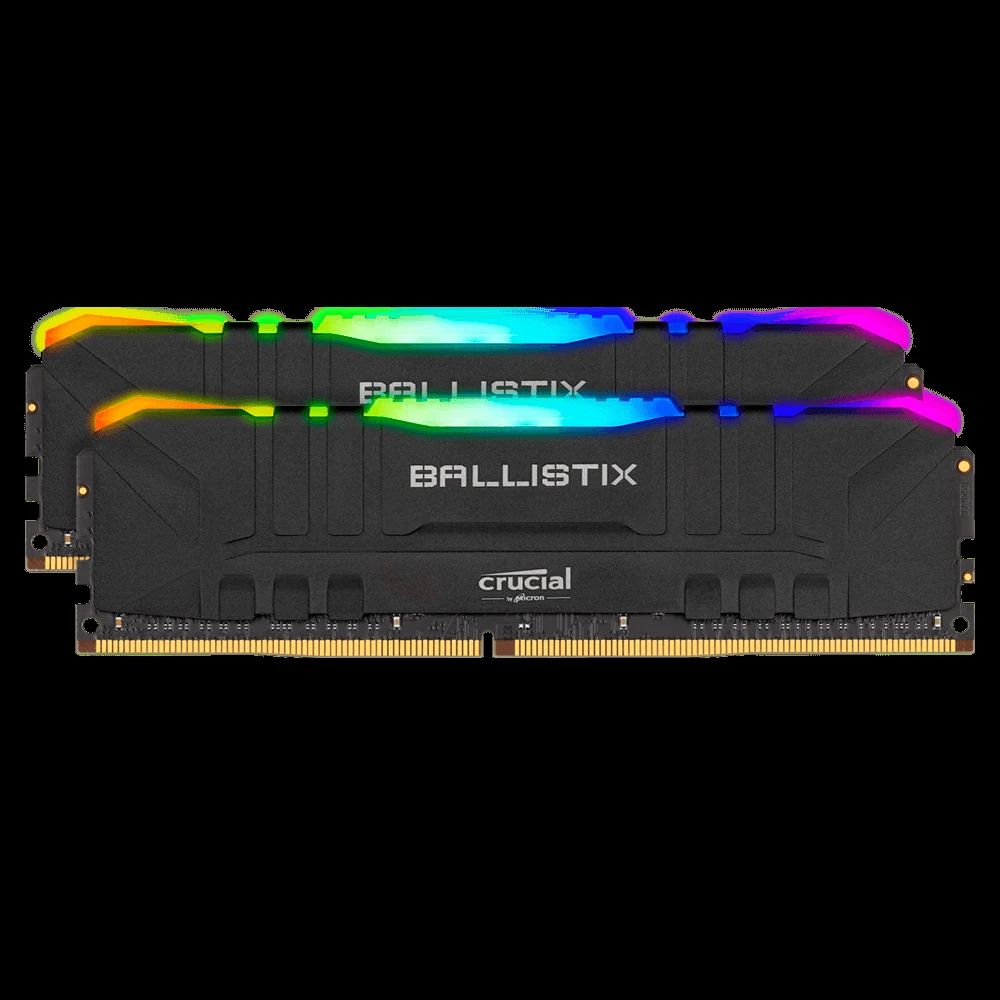RAM Crucial Ballistix RGB DDR4 16GB Kit 2x8GB 3200MHz Black - BL2K8G32C16U4BL