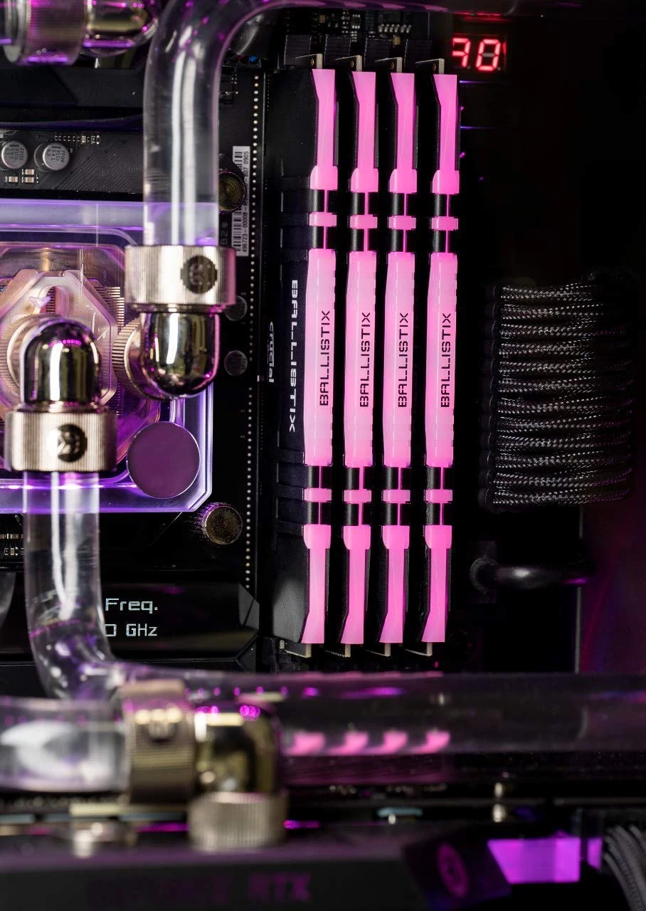 RAM Crucial Ballistix RGB DDR4 32GB Kit 2x16GB 3600MHz Black - BL2K16G36C16U4BL