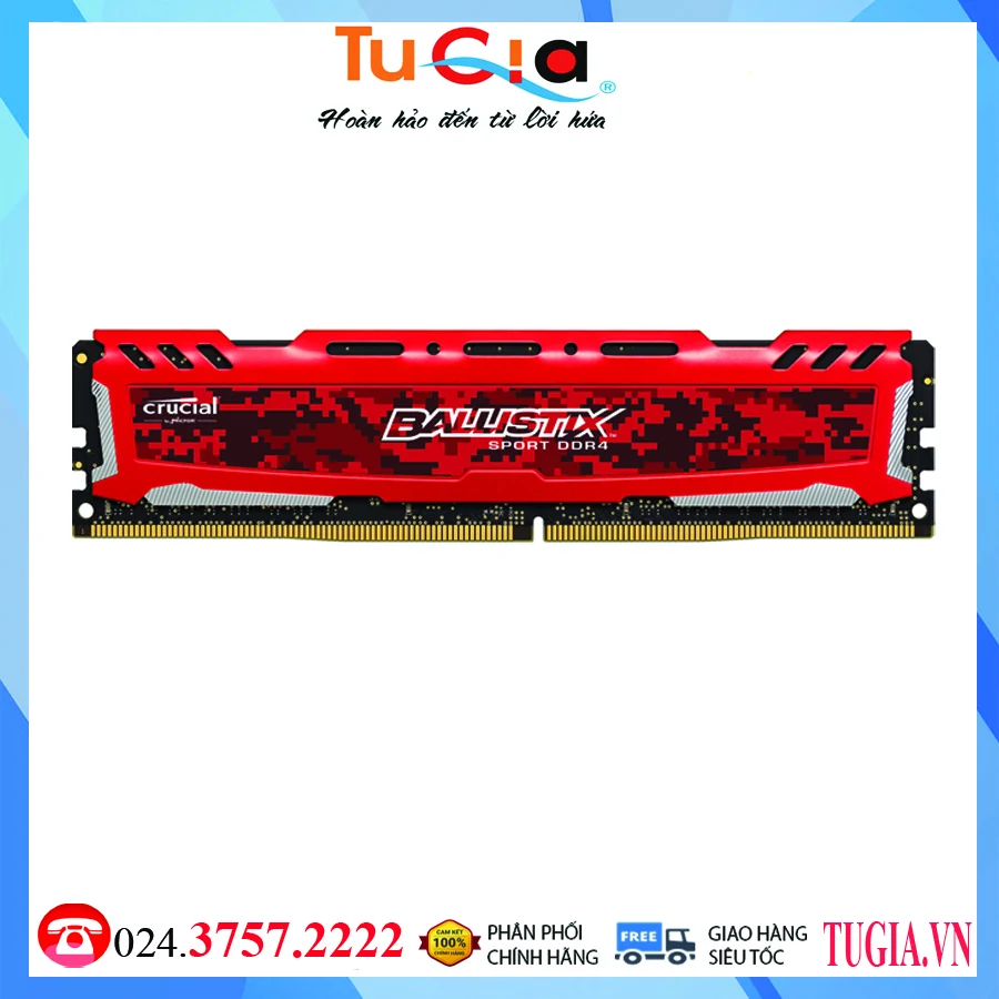 RAM Crucial Ballistix Sport LT DDR4 8GB 2666MHz - BLS8G4D26BFSBK