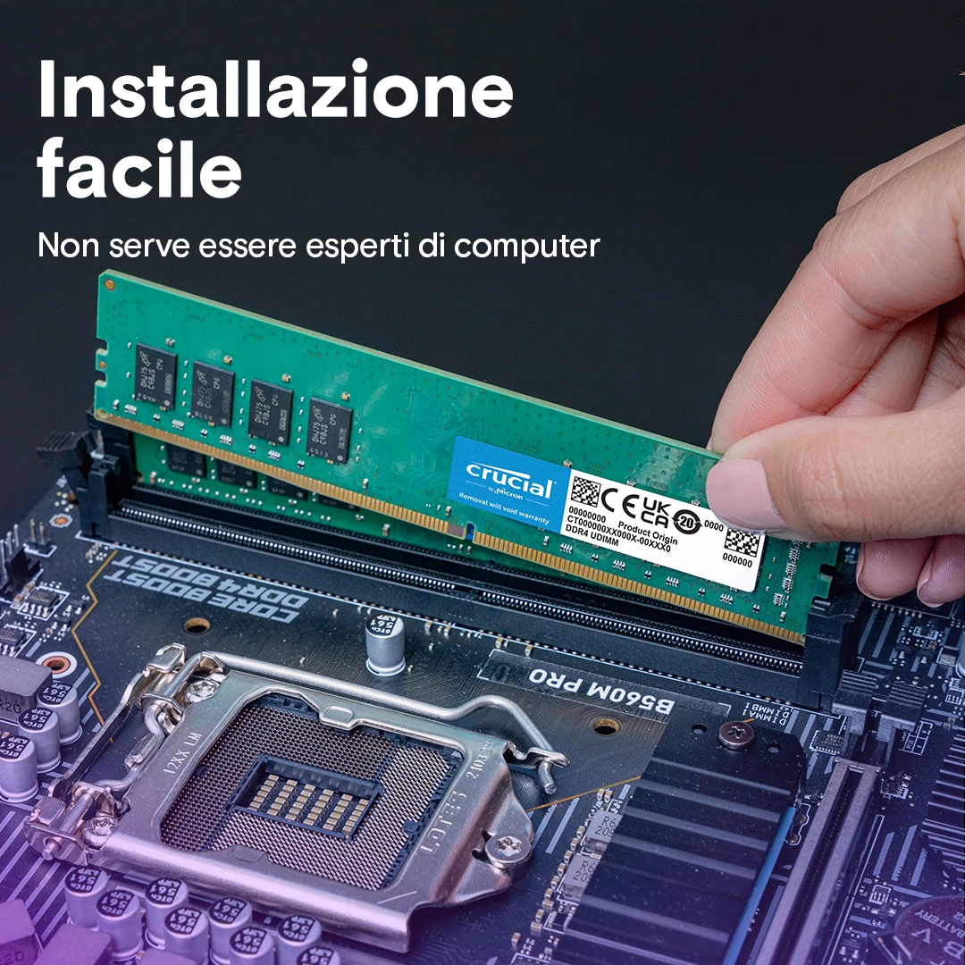 RAM Crucial DDR4 UDIMM 16GB 2400MHz - CT16G4DFD824A