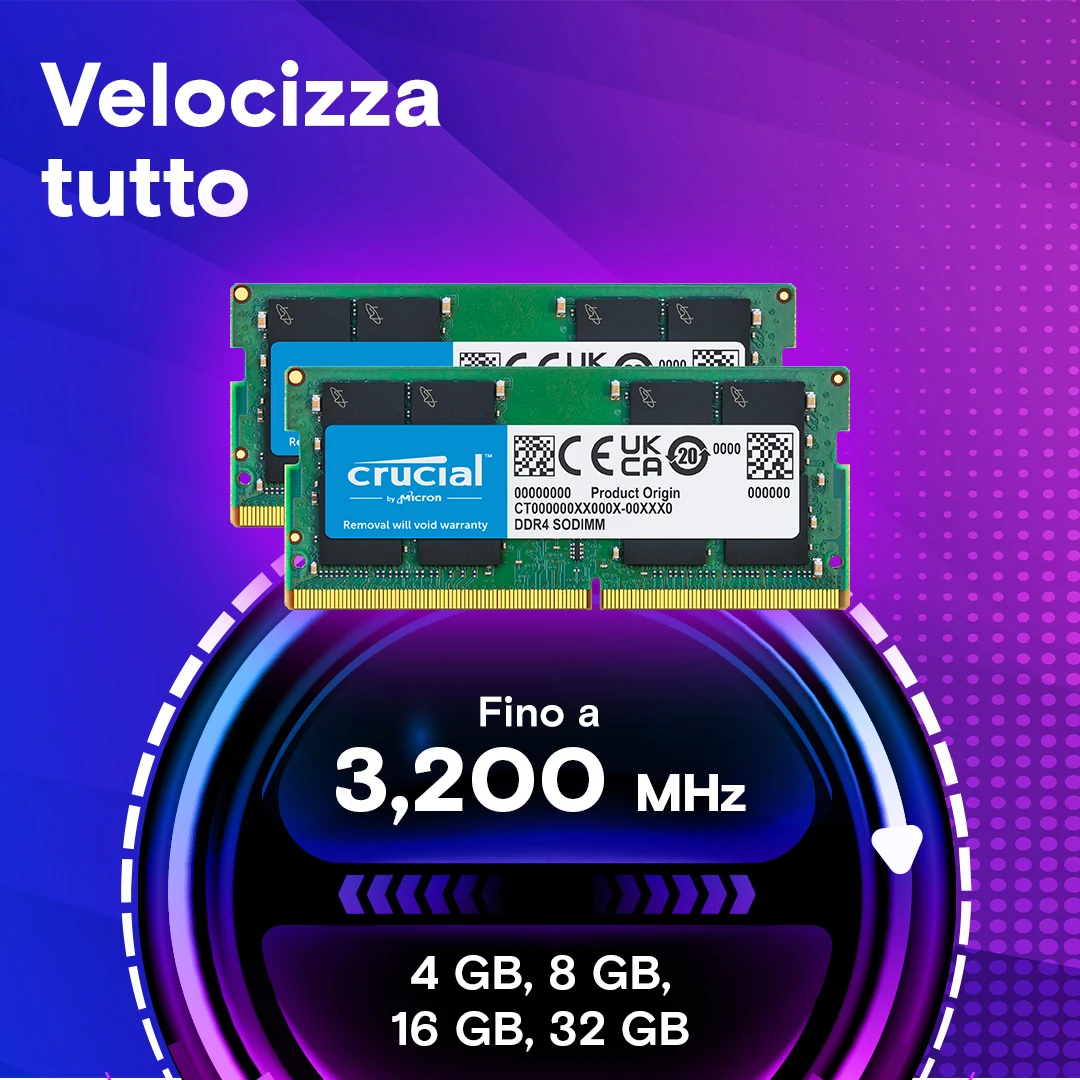 RAM Crucial DDR4 UDIMM 32GB 2666MHz - CT32G4DFD8266