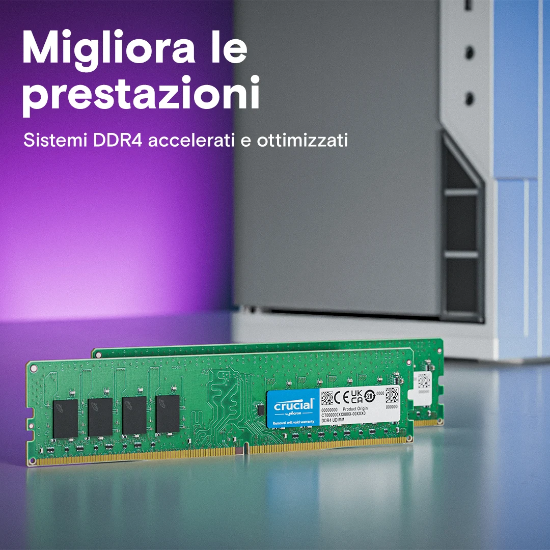 RAM Crucial DDR4 UDIMM 4GB 2666MHz - CT4G4DFS8266