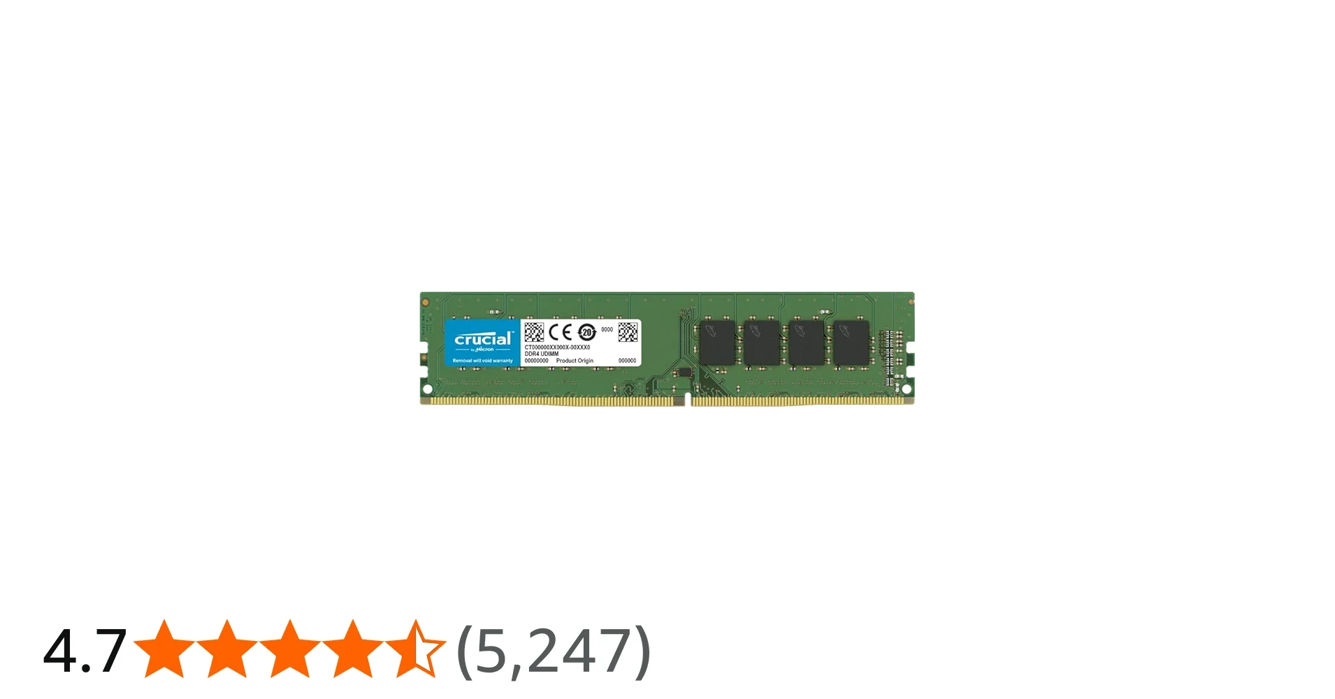 RAM Crucial DDR4 UDIMM 8GB 2666MHz - CT8G4DFRA266