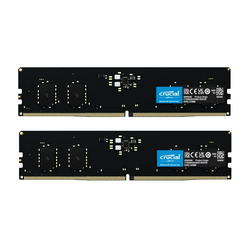 RAM Crucial DDR5 UDIMM 16GB Kit 2x8GB 4800MHz - CT2K8G48C40U5