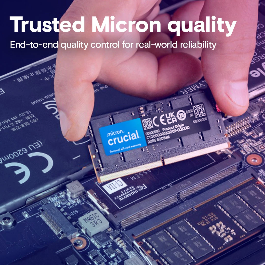 RAM Crucial DDR5 UDIMM 16GB Kit 2x8GB 5600MHz - CT2K8G56C46U5