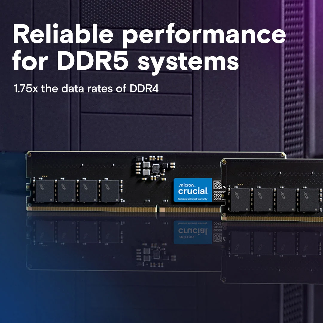 RAM Crucial DDR5 UDIMM 32GB 5200MHz - CT32G52C42U5