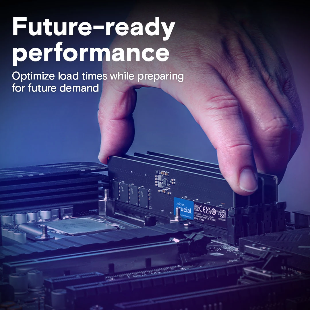 RAM Crucial DDR5 UDIMM 8GB 4800MHz - CT8G48C40U5