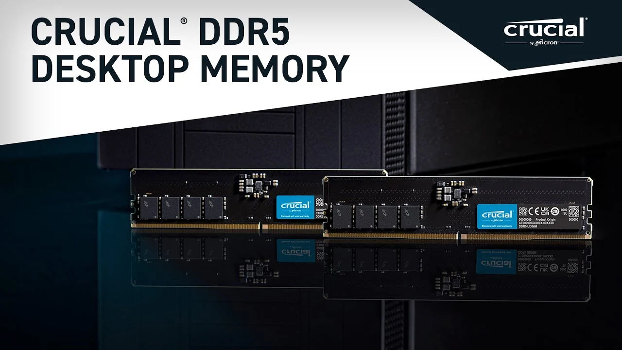 RAM Crucial DDR5 UDIMM 8GB 5600MHz - CT8G56C46U5