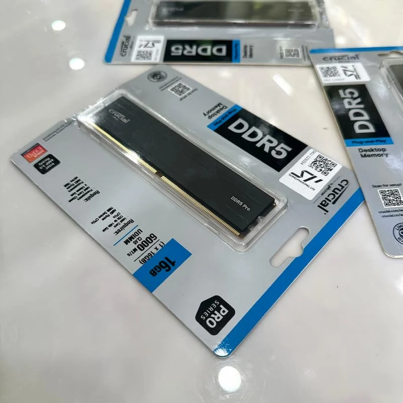 RAM Crucial Pro DDR5 UDIMM 16GB 6000MHz - CP16G60C48U5