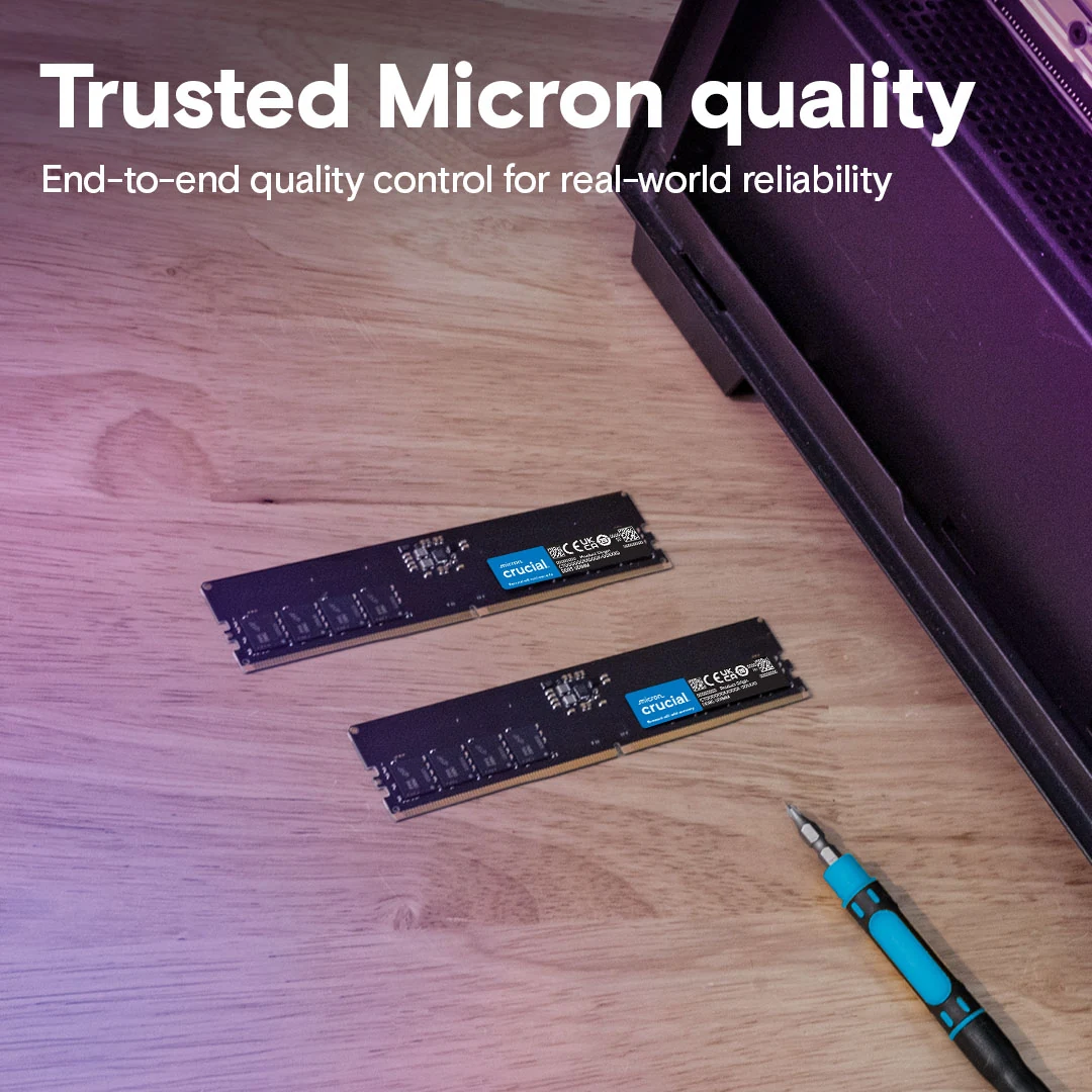 RAM Crucial Pro DDR5 UDIMM 64GB Kit 2x32GB 5600MHz - CP2K32G56C46U5