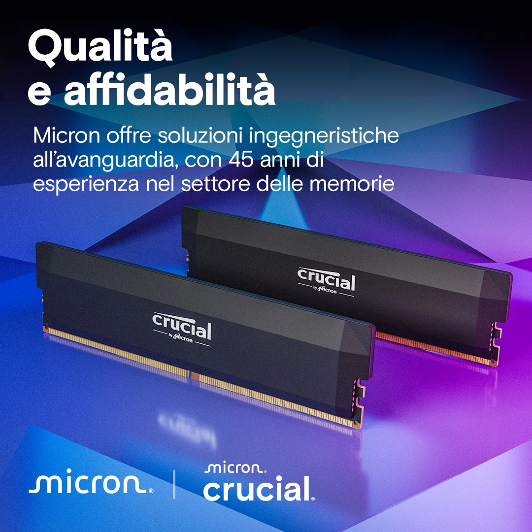 RAM Crucial Pro Overclocking DDR5 UDIMM 32GB Kit 2x16GB 6000MHz Black - CP2K16G60C36U5B