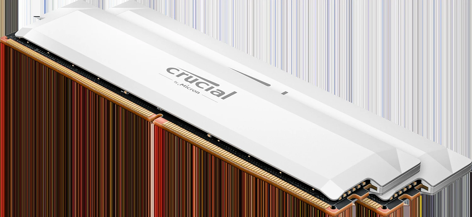 RAM Crucial Pro Overclocking DDR5 UDIMM 32GB Kit 2x16GB 6000MHz White - CP2K16G60C36U5W