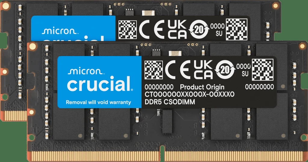 RAM Crucial Pro Overclocking DDR5 UDIMM 64GB Kit 2x32GB 6000MHz Black - CP2K32G60C36U5B