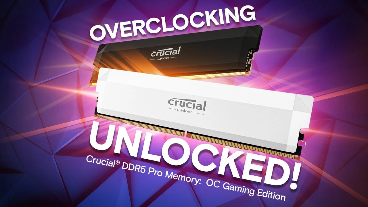 RAM Crucial Pro Overclocking DDR5 UDIMM 64GB Kit 2x32GB 6400MHz White - CP2K32G64C40U5W