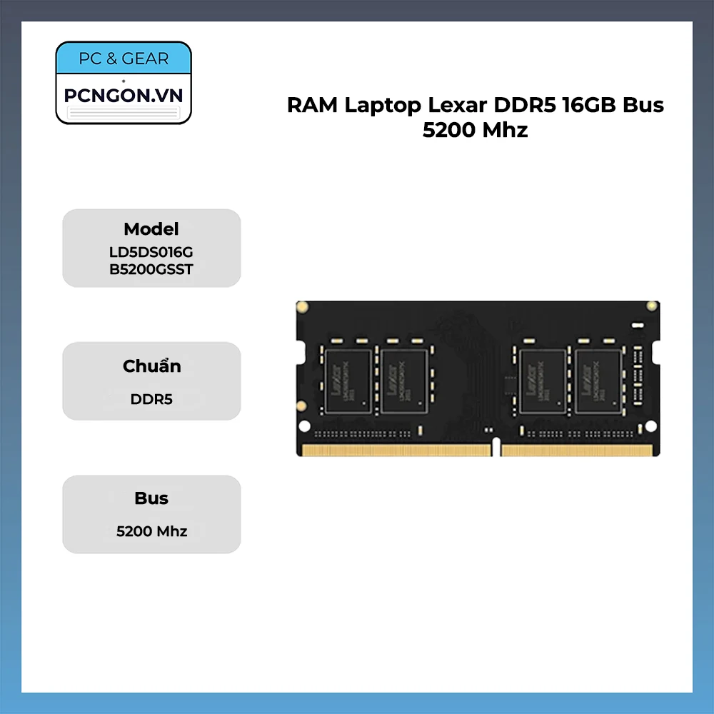 RAM Lexar ARES DDR5 16GB 5200MHz - LD5U16G52C38LA