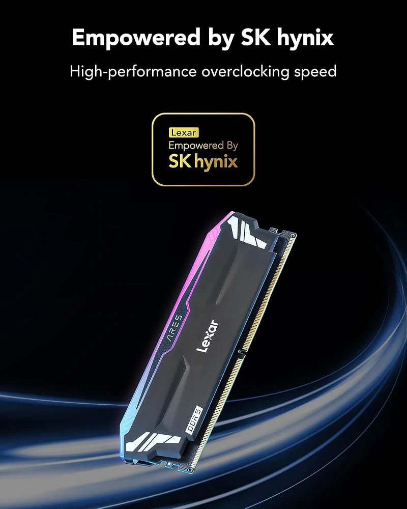 RAM Lexar ARES RGB DDR5 16GB 6800MHz - LD5U16G68C34LA-RGD